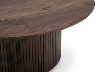 Kopparbo Soffbord Rund 85 cm med tunn bordsskiva - Valnöt - Möbler - Bord & matgrupp - Soffbord