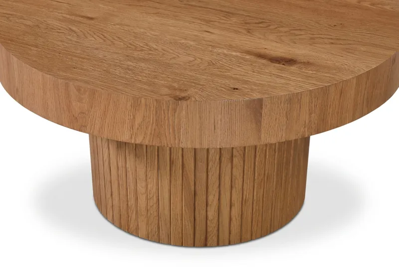 Kopparbo Soffbord Rund 85 cm tjock bordsskiva - Ek - Möbler - Bord & matgrupp - Soffbord