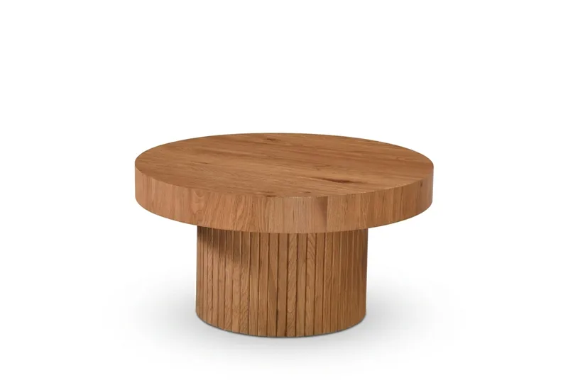 Kopparbo Soffbord Rund 85 cm tjock bordsskiva - Ek - Möbler - Bord & matgrupp - Soffbord