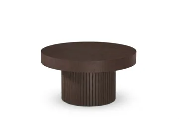 Kopparbo Soffbord Rund 85 cm tjock bordsskiva - Rökt ek - Möbler - Bord & matgrupp - Soffbord