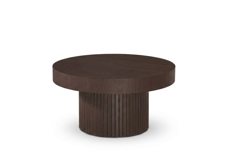 Kopparbo Soffbord Rund 85 cm tjock bordsskiva - Rökt ek - Möbler - Bord & matgrupp - Soffbord