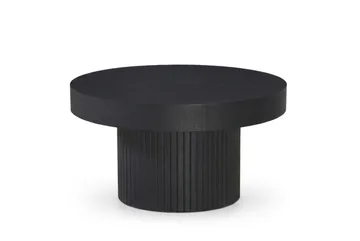 Kopparbo Soffbord Rund 85 cm tjock bordsskiva - Svart - Möbler - Bord & matgrupp - Soffbord