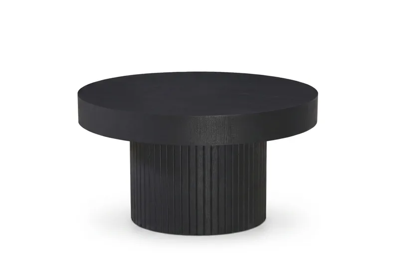 Kopparbo Soffbord Rund 85 cm tjock bordsskiva - Svart - Möbler - Bord & matgrupp - Soffbord