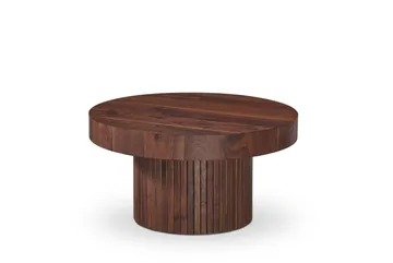 Kopparbo Soffbord Rund 85 cm tjock bordsskiva - Valnöt - Möbler - Bord & matgrupp - Soffbord