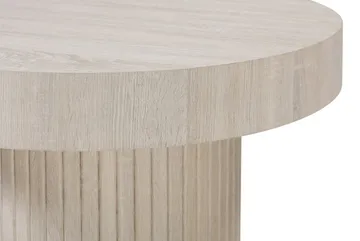 Kopparbo Soffbord Rund 85 cm tjock bordsskiva - Vitlaserad - Möbler - Bord & matgrupp - Soffbord