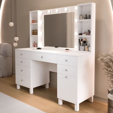 Koren Sminkbord 139,9x147x139,9 cm - Vit - Möbler - Bord & matgrupp - Sminkbord & toalettbord