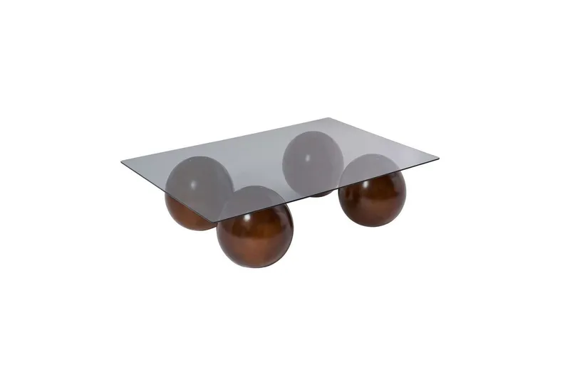 Koushik Soffbord 110 cm, Sand/Ljusgrå