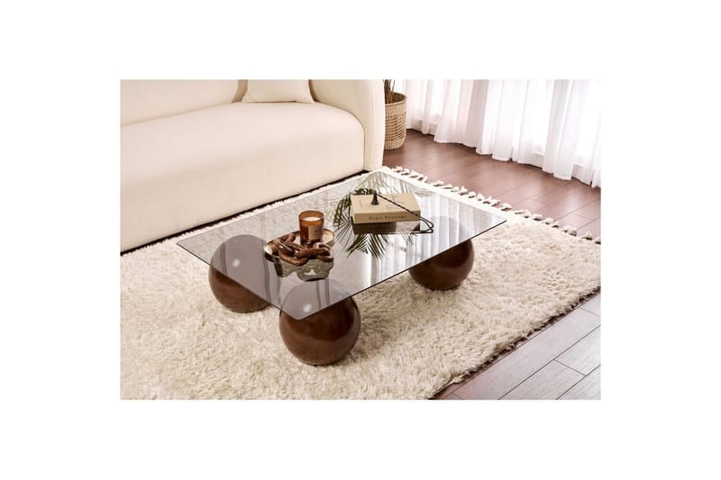 Koushik Soffbord 110 cm - Sand/Ljusgrå - Möbler - Bord & matgrupp - Soffbord