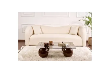 Koushik Soffbord 110 cm - Sand/Ljusgrå - Möbler - Bord & matgrupp - Soffbord