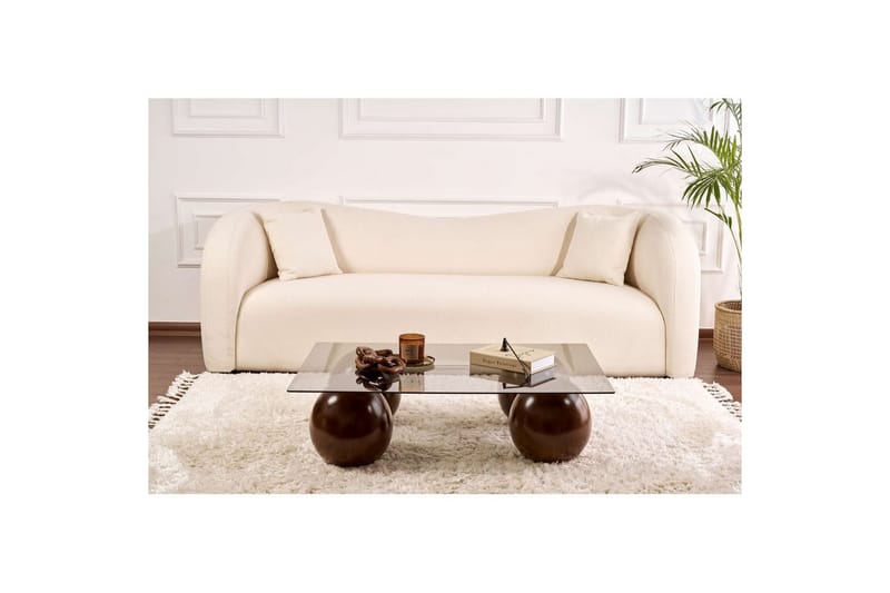 Koushik Soffbord 110 cm - Sand/Ljusgrå - Möbler - Bord & matgrupp - Soffbord