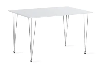 Kronblom Matbord 120 cm +  4 st Nibe stol beige med svarta ben - Vit/Beige - Möbler - Bord & matgrupp - Matgrupp