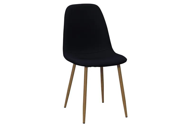 Kronblom Matbord 120 cm +  4 st Nibe stol svart med ek ben - Vit/Svart - Möbler - Bord & matgrupp - Matgrupp