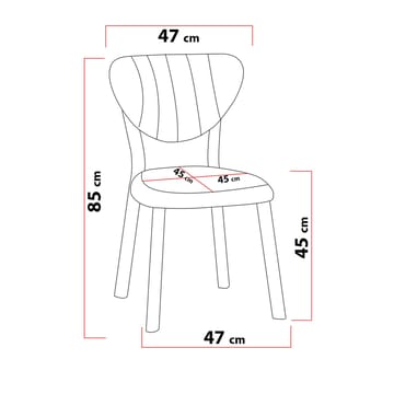 Krylor Matgrupp Bord 70 cm + 2 Stolar - Kräm Svart - Möbler - Bord & matgrupp - Matgrupp