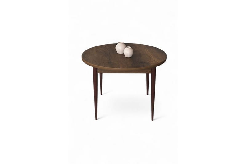 Kummer Matbord 90 cm Rund, Brun