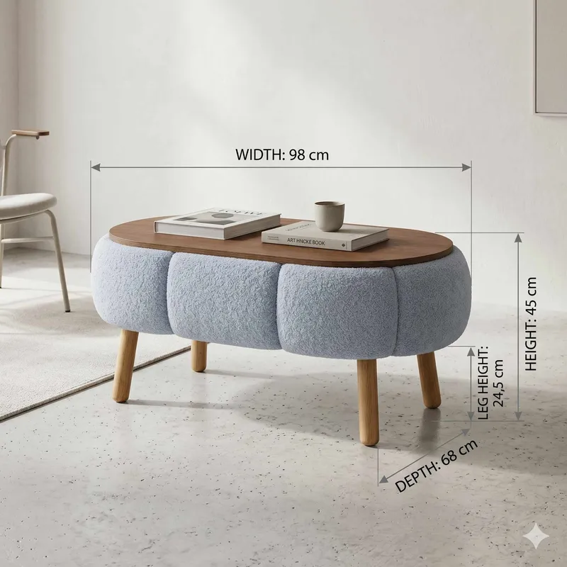 Kundu Soffbord 98 cm Bubblig - Möbler - Bord & matgrupp - Soffbord