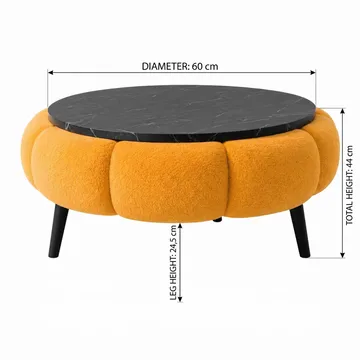 Kundu Soffbord Rund 60 cm Bubblig - Möbler - Bord & matgrupp - Soffbord