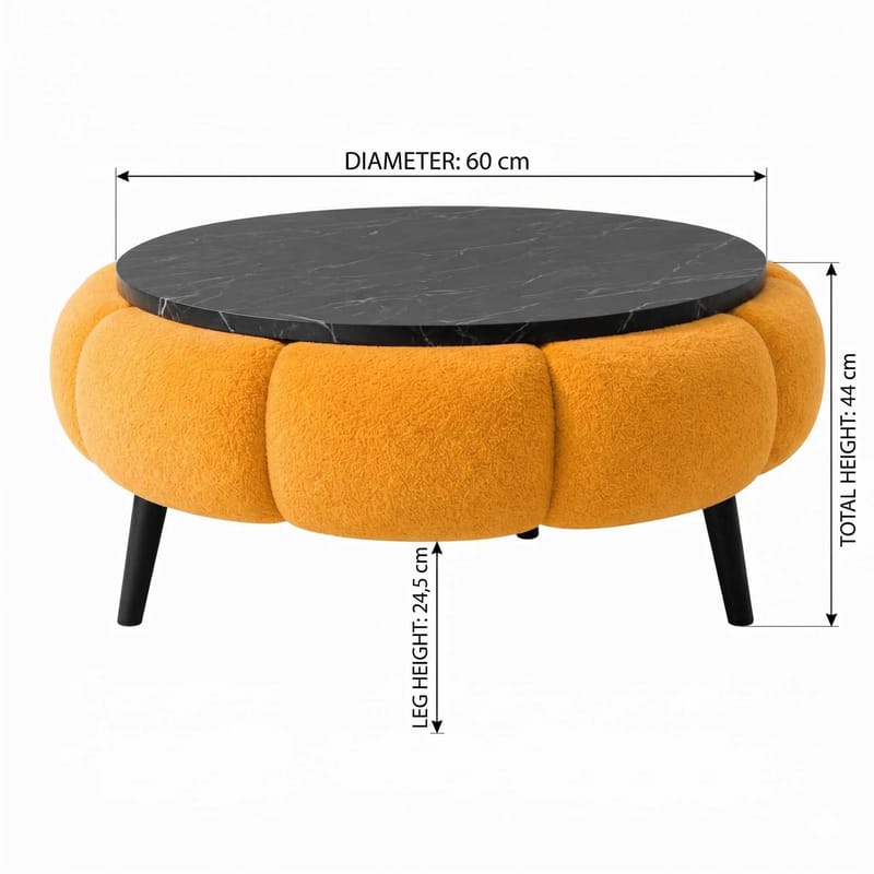 Kundu Soffbord Rund 60 cm Bubblig - Möbler - Bord & matgrupp - Soffbord