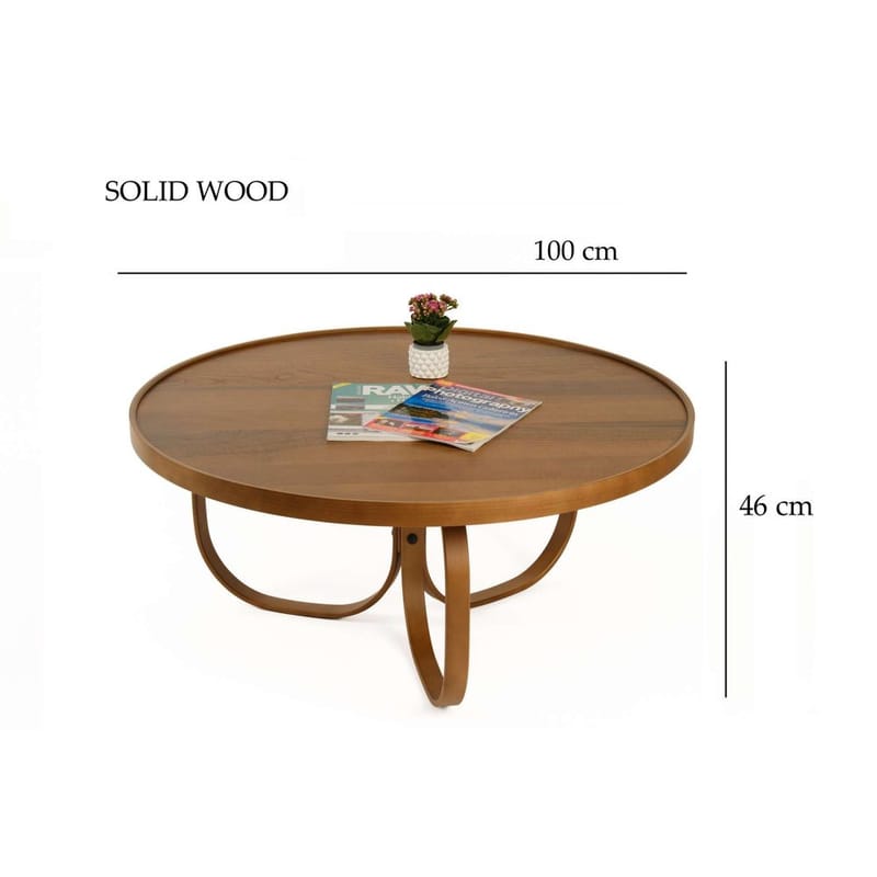 Kunti Soffbord 100 cm - Mörkbrun - Möbler - Bord & matgrupp - Soffbord