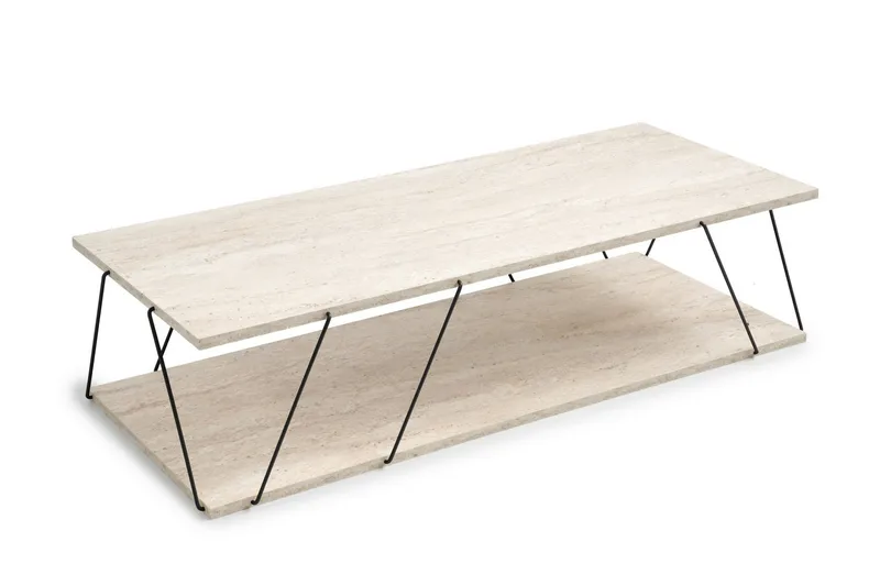 Labranda Soffbord 120 cm - Svart/Marmor - Möbler - Bord & matgrupp - Marmorbord