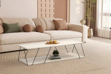 Labranda Soffbord 120 cm - Svart/Marmor - Möbler - Bord & matgrupp - Marmorbord