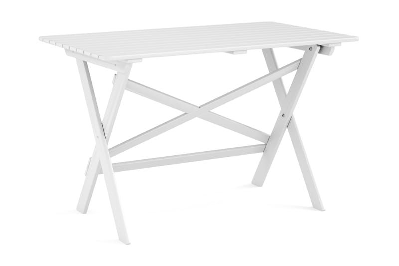 Landet Rektangulärt Matbord utomhus 118x70x74 cm i akacia trä - Vit - Utemöbler & utemiljö - Utebord & trädgårdsbord - Matbord utomhus