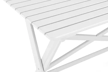Landet Rektangulärt Matbord utomhus 118x70x74 cm i akacia trä - Vit - Utemöbler & utemiljö - Utebord & trädgårdsbord - Matbord utomhus