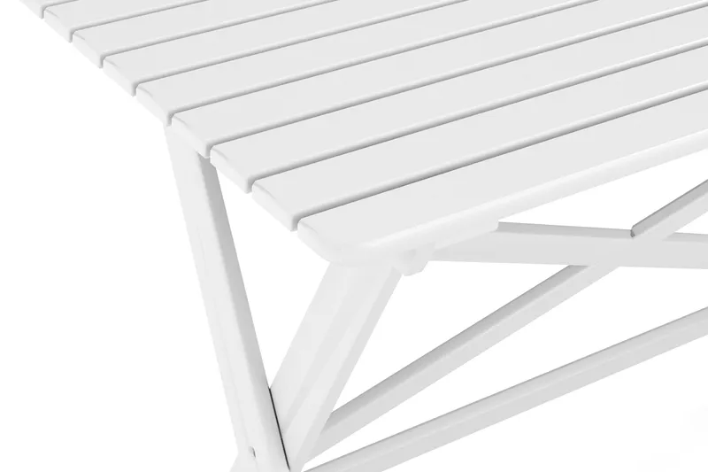 Landet Rektangulärt Matbord utomhus 118x70x74 cm i akacia trä - Vit - Utemöbler & utemiljö - Utebord & trädgårdsbord - Matbord utomhus
