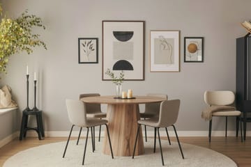 Lanzo Matbord 120 cm med 4 Katy Matstolar - Möbler - Bord & matgrupp - Matgrupp