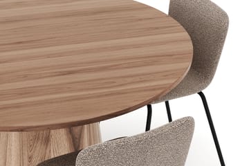 Lanzo Matbord 120 cm med 4 Katy Matstolar - Möbler - Bord & matgrupp - Matgrupp