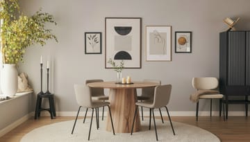 Lanzo Matbord 120 cm med 4 Katy Matstolar - Möbler - Bord & matgrupp - Matgrupp