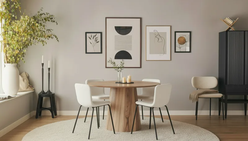 Lanzo Matbord 120 cm med 4 Katy Matstolar - Möbler - Bord & matgrupp - Matgrupp