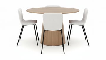 Lanzo Matbord 120 cm med 4 Katy Matstolar - Möbler - Bord & matgrupp - Matgrupp