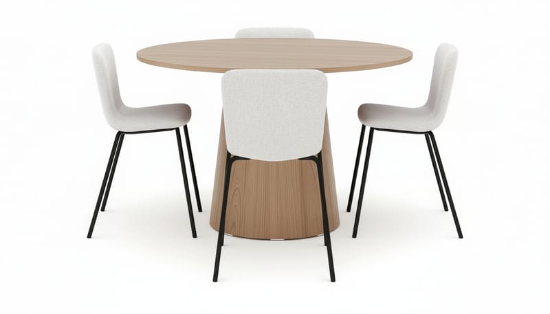 Lanzo Matbord 120 cm med 4 Katy Matstolar - Möbler - Bord & matgrupp - Matgrupp