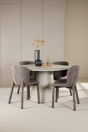 Lanzo Matbord 120 cm Rund med 4 Astoria Matstol - Möbler - Bord & matgrupp - Matgrupp