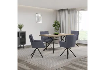 Larchant Matbord Rectangulär 160x90 cm - Brun - Möbler - Bord & matgrupp - Matbord & köksbord