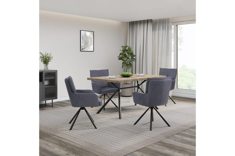 Larchant Matbord Rectangulär 160x90 cm - Brun - Möbler - Bord & matgrupp - Matbord & köksbord