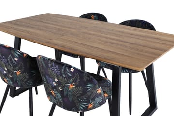 Leah Förlängningsbart Matbord med 4 st Sedavi Matstol - Möbler - Bord & matgrupp - Matgrupp