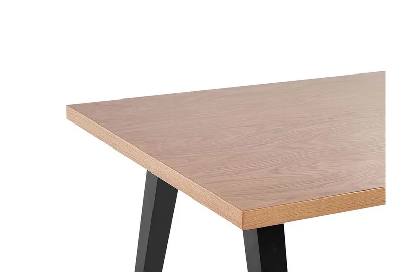 Lenister Matbord 90x150 cm - Ljusbrun/Svart - Möbler - Bord & matgrupp - Matbord & köksbord