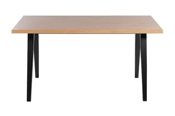 Lenister Matbord 90x150 cm - Ljusbrun/Svart - Möbler - Bord & matgrupp - Matbord & köksbord