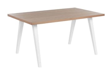 Lenister Matbord 90x150 cm - Vit/Ljusbrun - Möbler - Bord & matgrupp - Matbord & köksbord