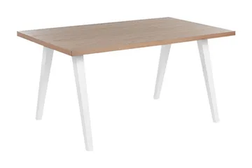 Lenister Matbord 90x150 cm - Vit/Ljusbrun - Möbler - Bord & matgrupp - Matbord & köksbord