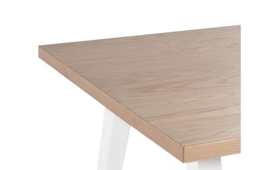 Lenister Matbord 90x150 cm - Vit/Ljusbrun - Möbler - Bord & matgrupp - Matbord & köksbord