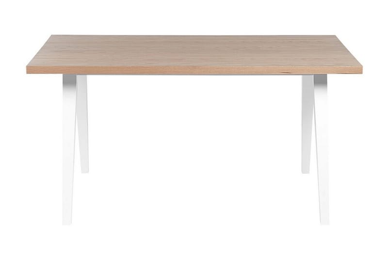 Lenister Matbord 90x150 cm - Vit/Ljusbrun - Möbler - Bord & matgrupp - Matbord & köksbord