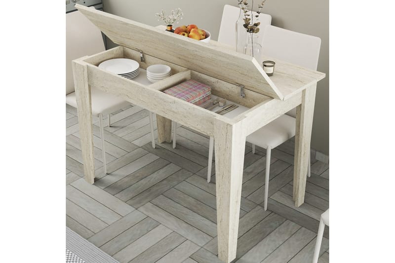 Levents Matbord 110 cm Rektangulär - Beige - Möbler - Bord & matgrupp - Matbord & köksbord