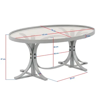 Lirena Soffbord 112 cm - Valnöt - Möbler - Bord & matgrupp - Soffbord