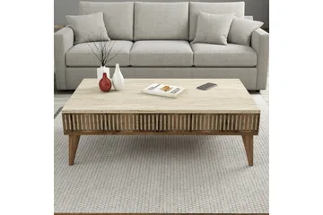 Lissione Soffbord 105 cm - Valnöt/Beige - Möbler - Bord & matgrupp - Soffbord