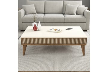 Lissione Soffbord 105 cm - Valnöt/Cream - Möbler - Bord & matgrupp - Soffbord