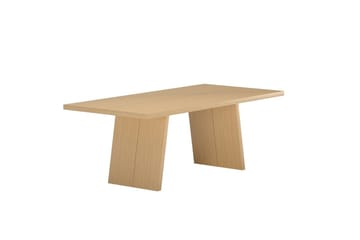 Logga Stort Rektangulärt Matbord 210 cm i Trä med Ekutseende - Beige - Möbler - Bord & matgrupp - Matbord & köksbord