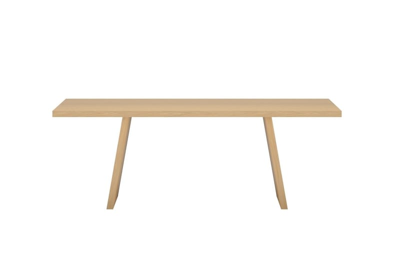 Logga Stort Rektangulärt Matbord 210 cm i Trä med Ekutseende - Beige - Möbler - Bord & matgrupp - Matbord & köksbord