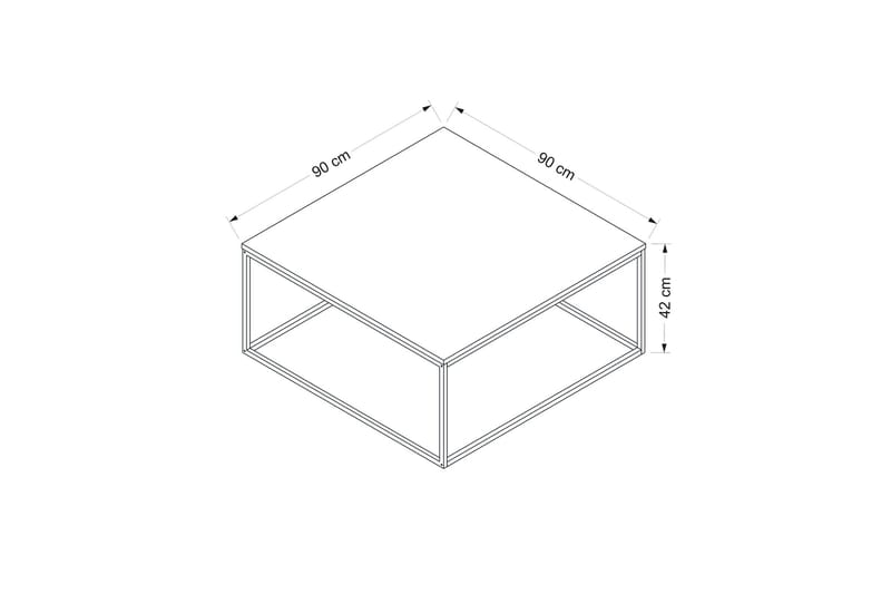 Loni Soffbord 90 cm - Antracit - Möbler - Bord & matgrupp - Soffbord